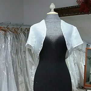 White Bridal Bolero by Moda Bella